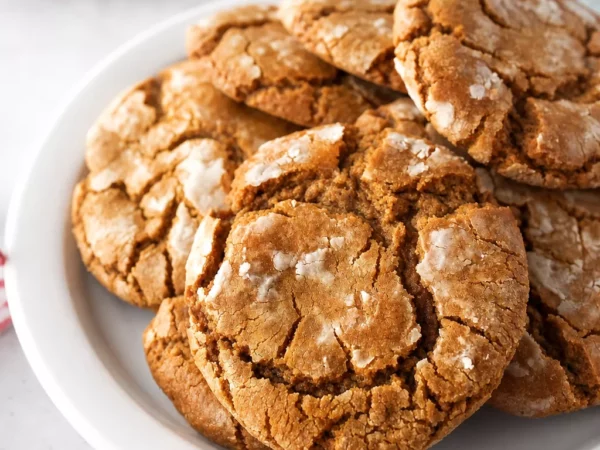 Chewy Gingerbread Crinkles