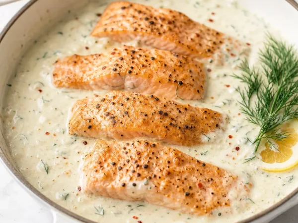 Creamy Lemon Salmon Dinner