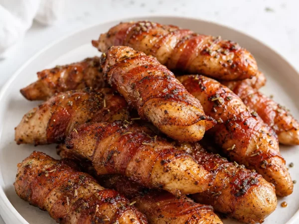 Crispy Bacon-Wrapped Chicken Tenders