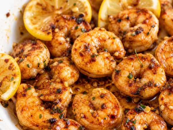 Garlic Lemon Shrimp Skillet