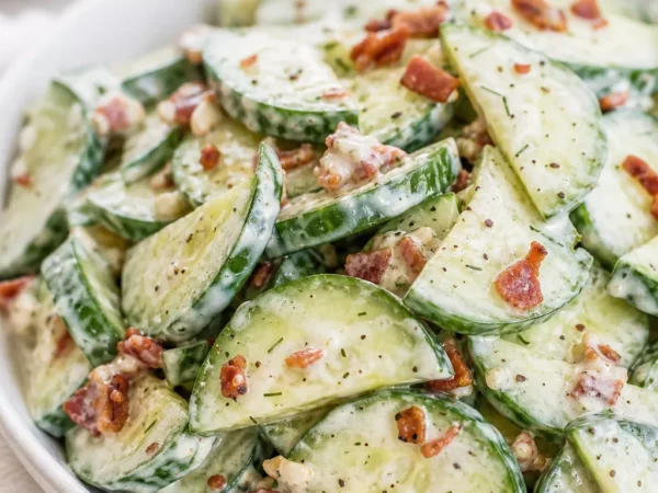 Crispy Cucumber Salad with Creamy Dressing