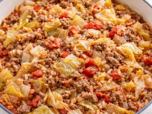 Deconstructed Cabbage Roll Skillet