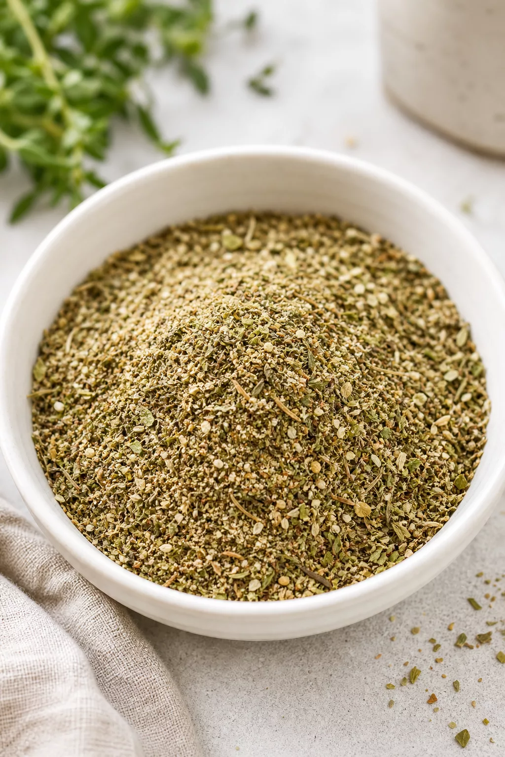 DIY Greek Seasoning Blend served in a cozy home kitchen