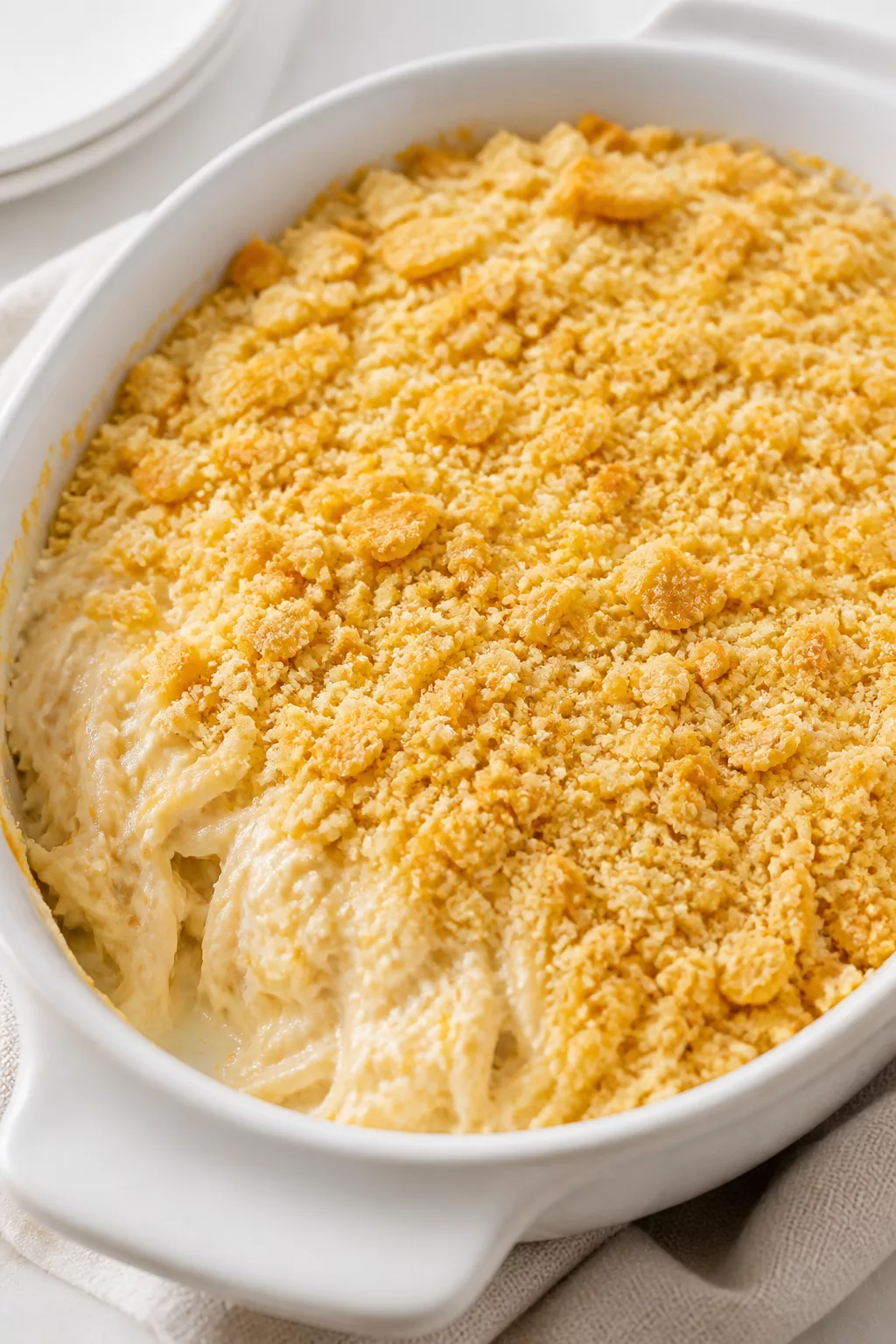 Dolly’s Easy Five-Ingredient Casserole served in a cozy home kitchen