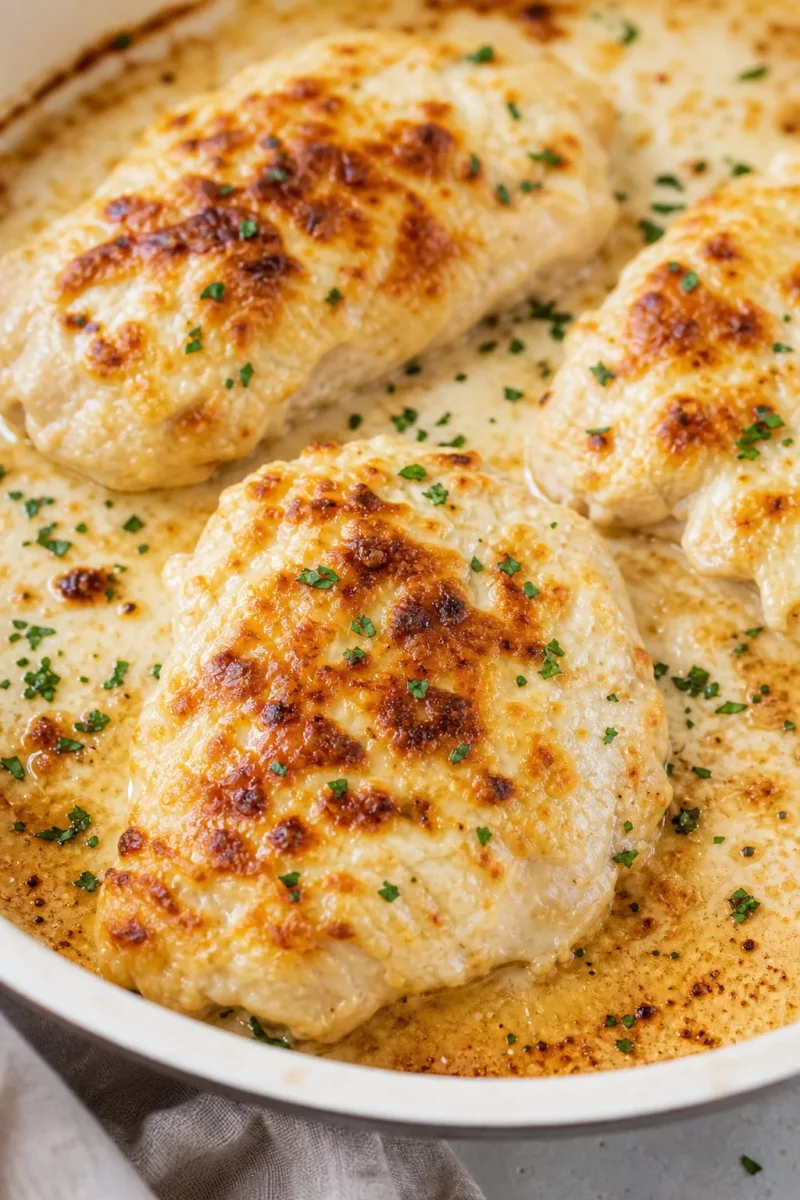Tender Chicken Melt-in-Your-Mouth Dinner served in a cozy home kitchen