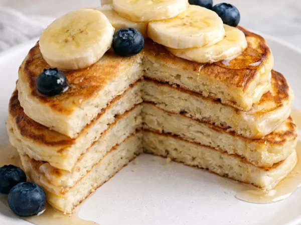 Fluffy Banana Ricotta Pancakes Recipe